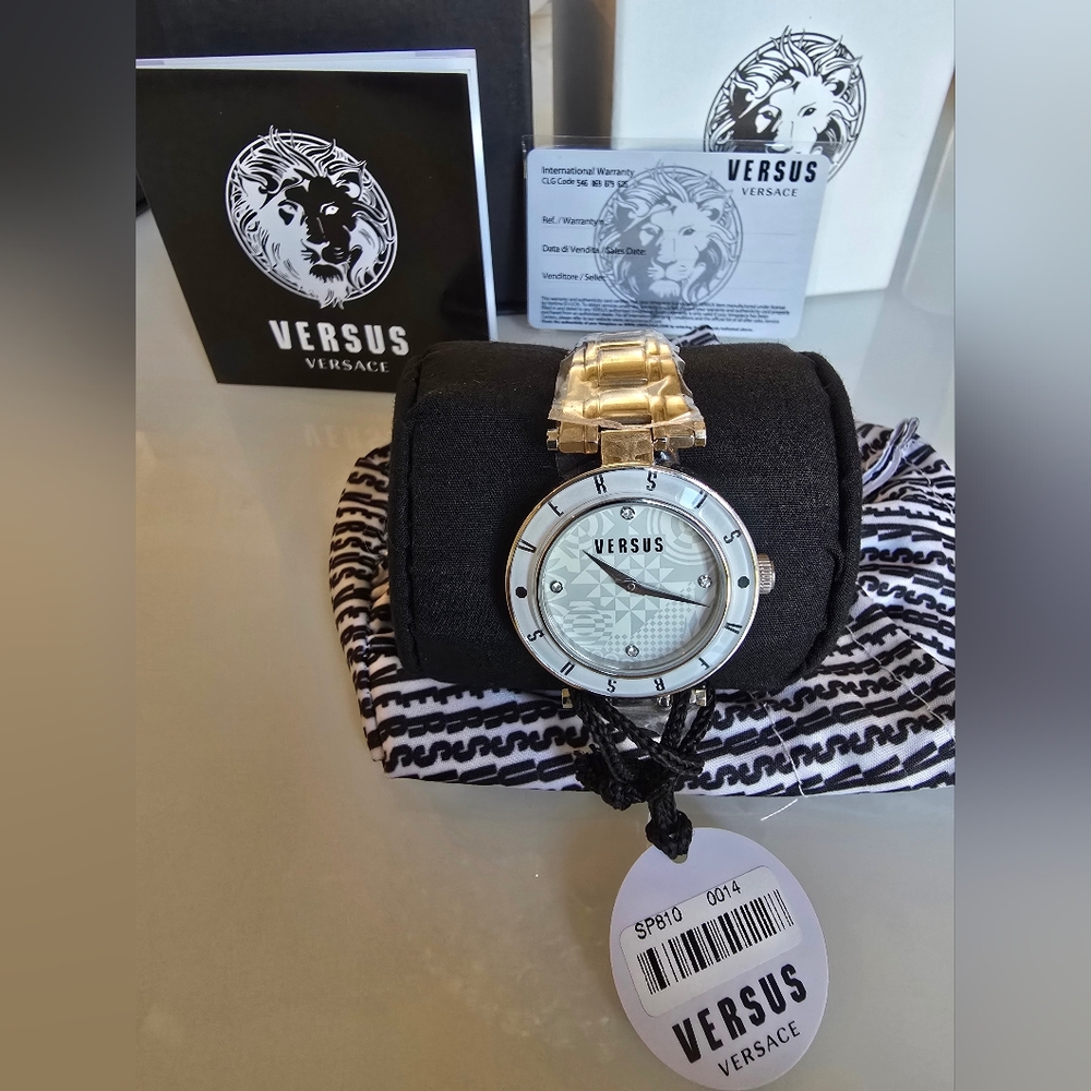 Versus Versace White and Silver Women's Watch